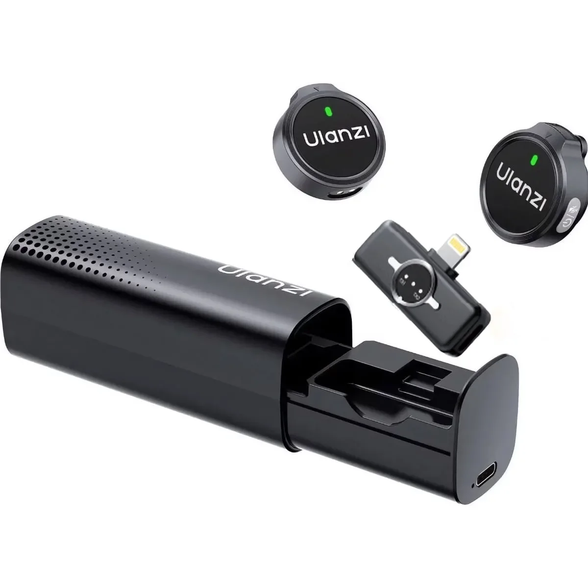 Φωτογραφία προϊόντος: GR Ulanzi Wireless Microphone A21 Black Lightning έως 12 άτοκες δόσεις ή 24 δόσεις