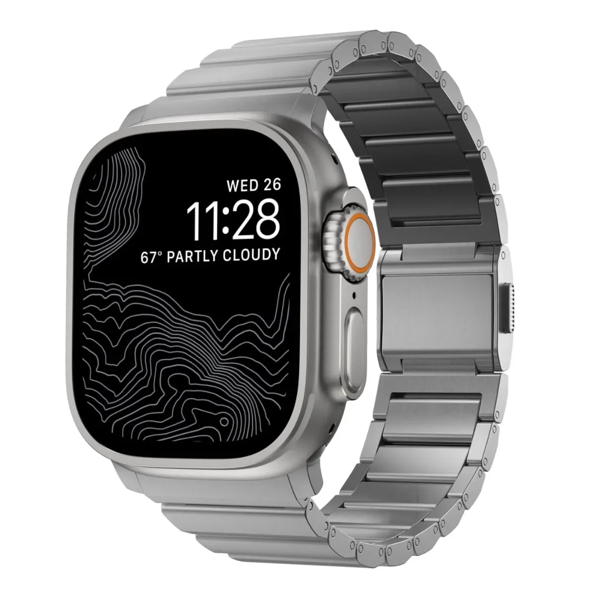 Φωτογραφία προϊόντος: GR Nomad Titanium Band Natural for Apple Watch Ultra / 46mm έως 12 άτοκες δόσεις ή 24 δόσεις