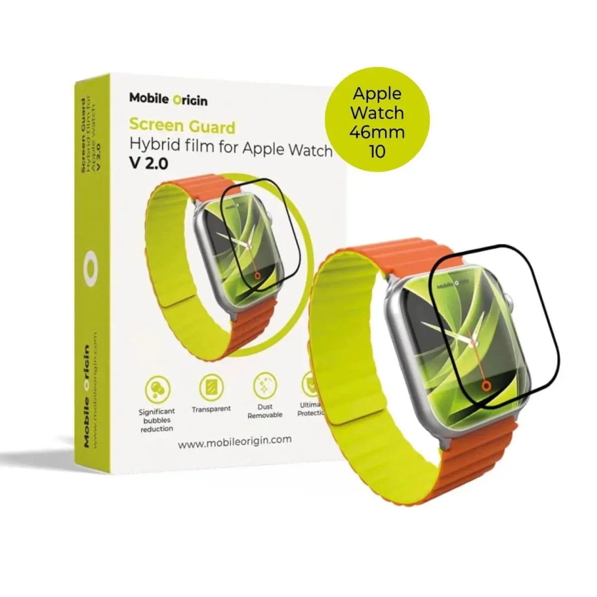 Φωτογραφία προϊόντος: GR Mobile Origin Screen Guard Hybrid film Apple Watch 10 46mm έως 12 άτοκες δόσεις ή 24 δόσεις