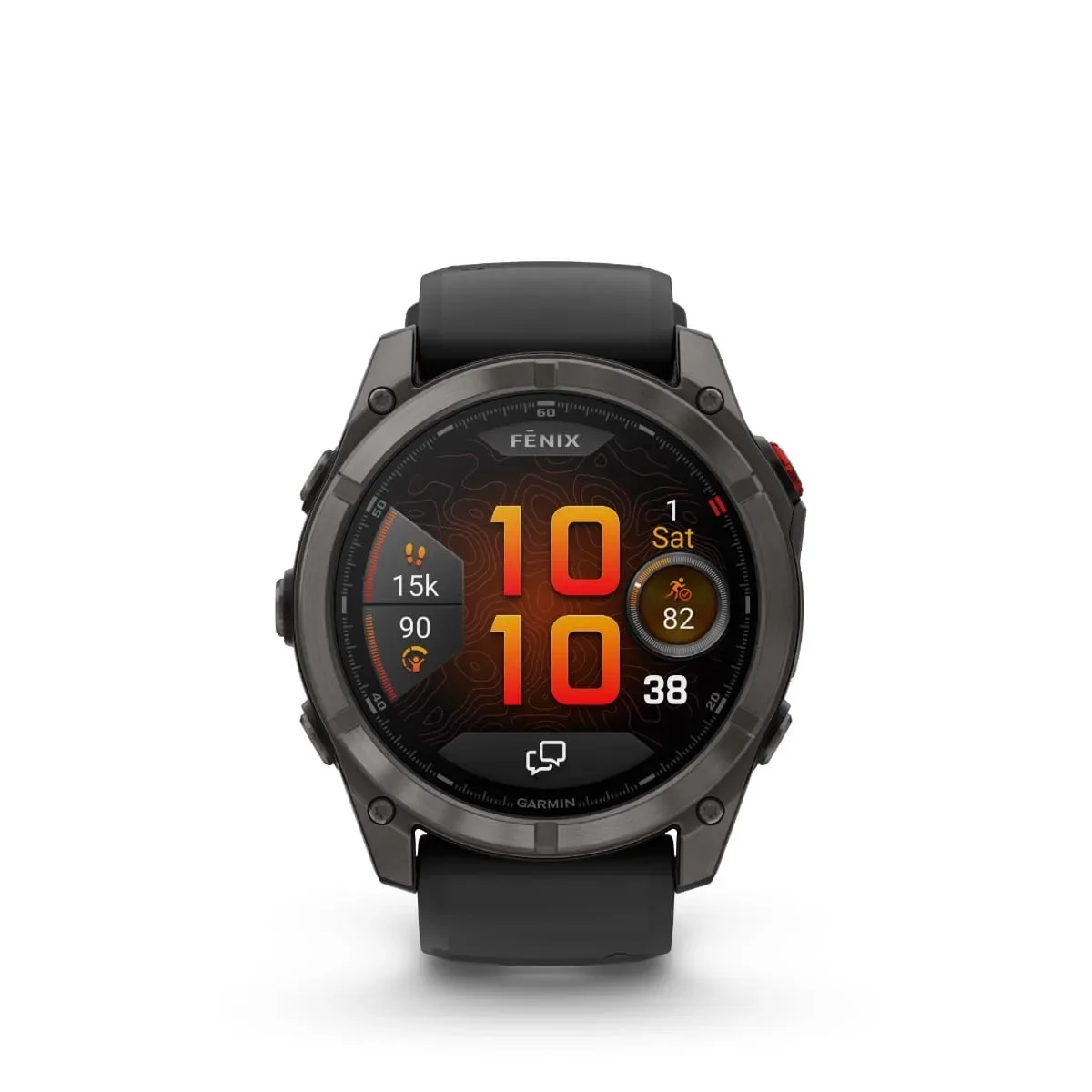 Φωτογραφία προϊόντος: Garmin fenix 8 Pro 51mm AMOLED Sapphire Titanium Carbon Gray DLC with Black and Pebble Gray έως 24 άτοκες δόσεις