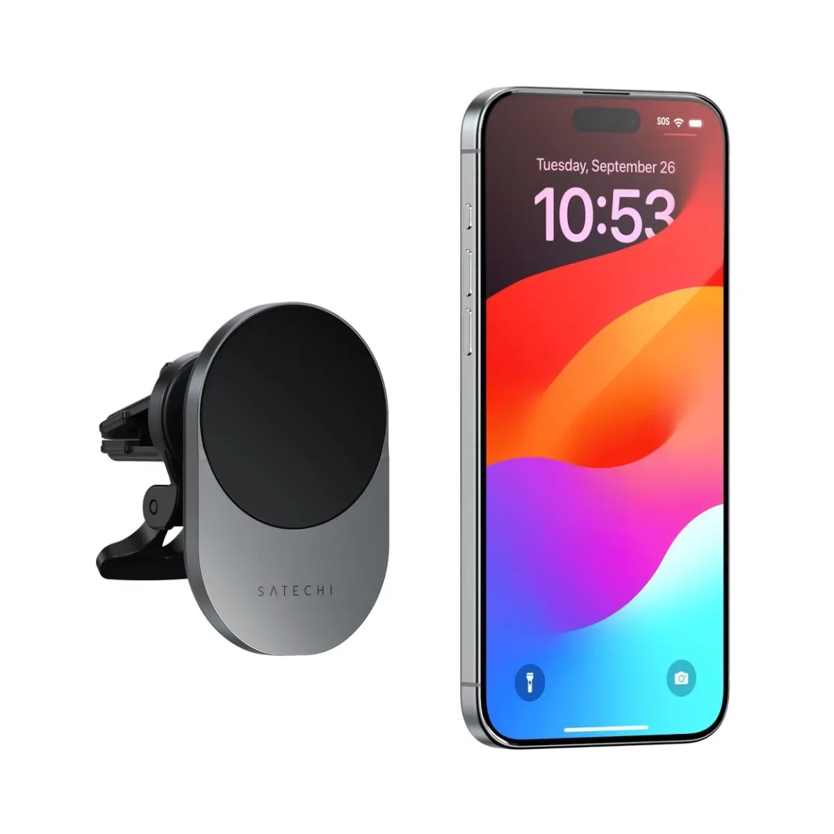 Φωτογραφία προϊόντος: GR Satechi Qi2 Wireless Car Charger έως 12 άτοκες δόσεις ή 24 δόσεις