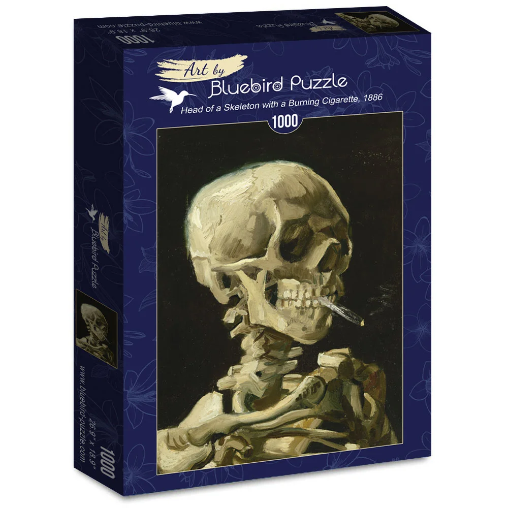 Φωτογραφία προϊόντος: Bluebird Puzzle- 60134- Vincent Van Gogh - Head of a Skeleton with a Burning Cigarette, 1886 - Παζλ