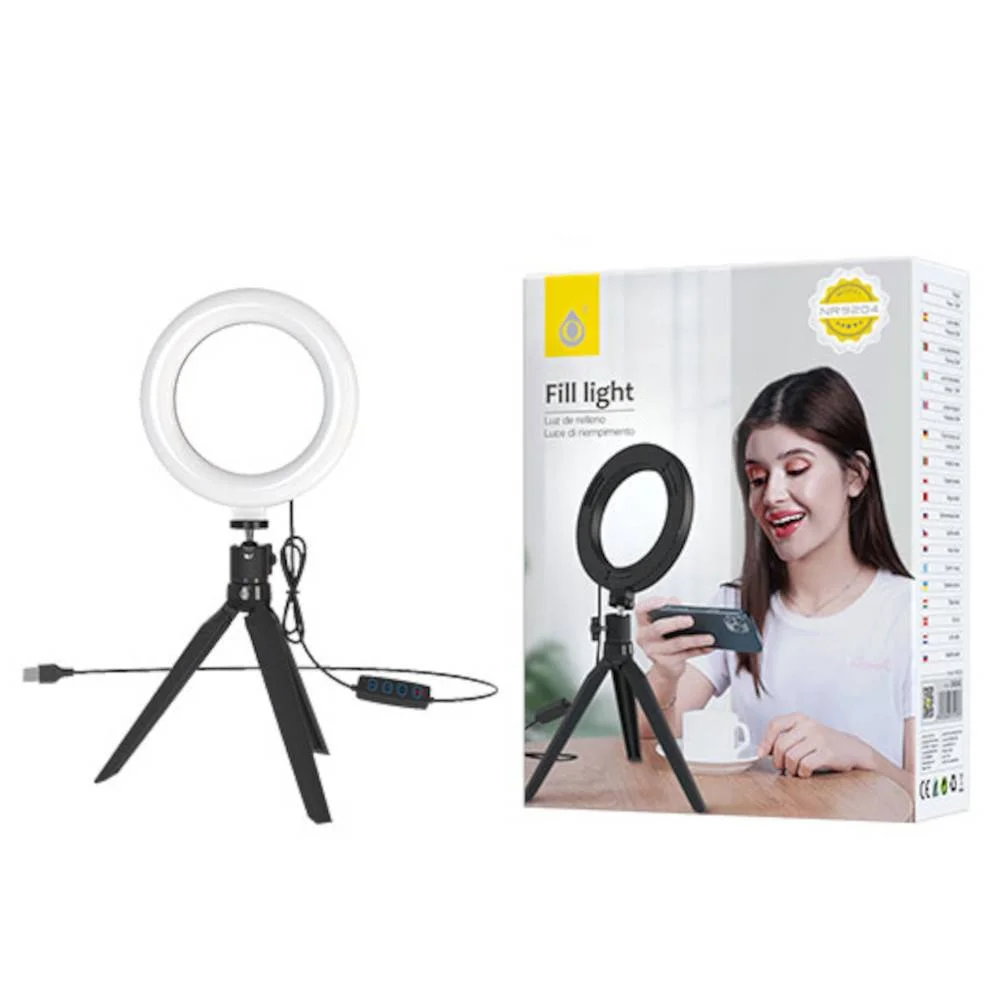 Φωτογραφία προϊόντος: MTK SELFIE RING LIGHT ΜΕ ΠΕΡΙΣΤΡΕΦΟΜΕΝΟ ΤΡΙΠΟΔΟ ΜΑΥΡΟ