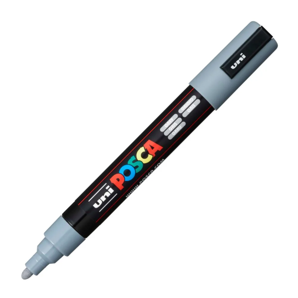 Φωτογραφία προϊόντος: Uni-Posca Μαρκαδόρος Posca 2.5mm Medium PC-5M - Grey