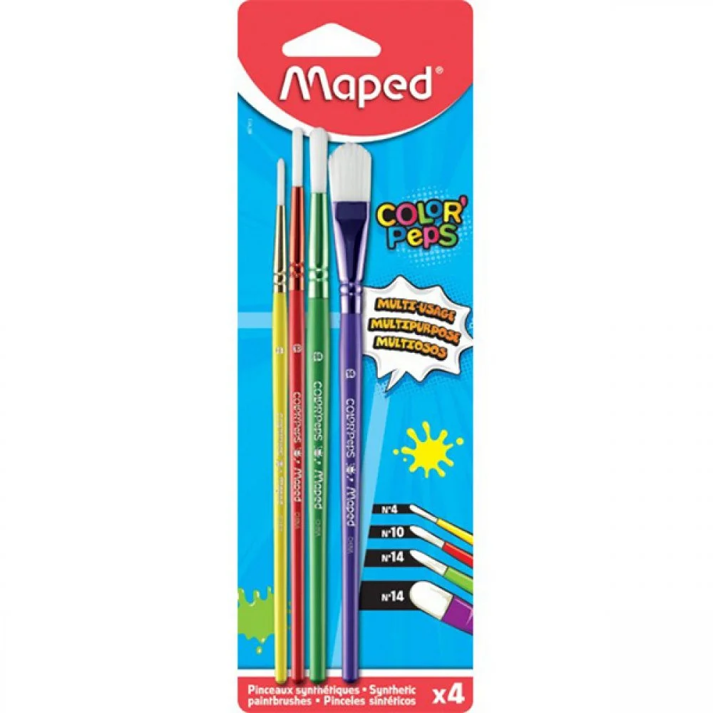 Φωτογραφία προϊόντος: MAPED ΣΕΤ 4 ΠΙΝΕΛΩΝ ΣΕ BLISTER