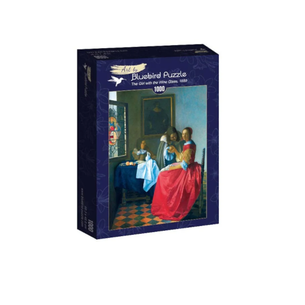 Φωτογραφία προϊόντος: Bluebird Puzzle-60067-Vermeer - Το κορίτσι με το ποτήρι του κρασιού, 1659 - Παζλ 1000 pieces