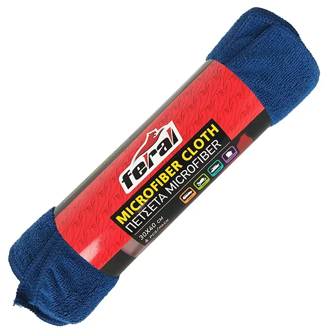 Φωτογραφία προϊόντος: Πετσέτα microfiber 30x40cm Feral ρολό 6 τεμαχίων