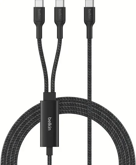 Φωτογραφία προϊόντος: GR Belkin BoostCharge Pro 140W Dual USB-C Cable, 1.5m, Black έως 12 άτοκες δόσεις ή 24 δόσεις