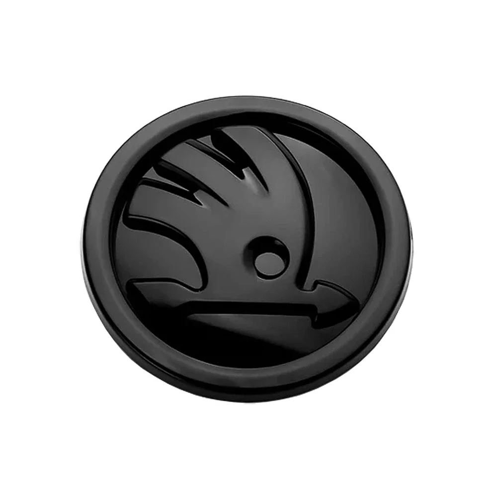 Φωτογραφία προϊόντος: OEM Αυτοκόλλητο σήμα Skoda καπό - πορτ μπαγκάζ 8cm μαύρο 1τμχ