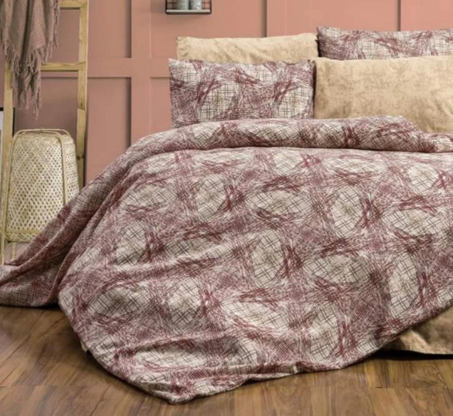 Φωτογραφία προϊόντος: MayHome Σετ Σεντόνια Polycotton Ημίδιπλα 2520736539 (Π: 180cm x Μ: 240cm) – Γεωμετρικό