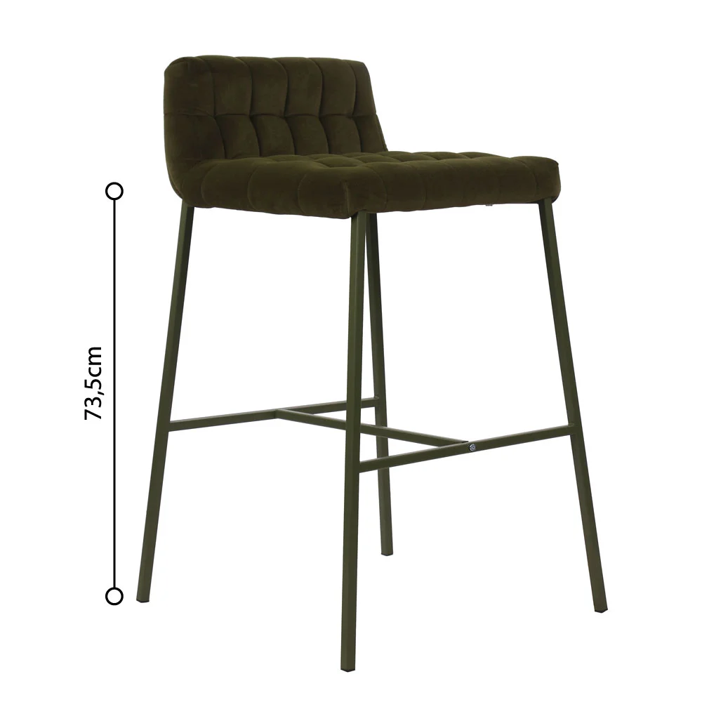 Φωτογραφία προϊόντος: Liberta MERLO ΣΚΑΜΠΟ BAR ΛΑΔΙ 49x50x88cm - ΥΦΑΣΜΑ - ΜΕΤΑΛΛΟ - 49Μx50Πx88Υ
