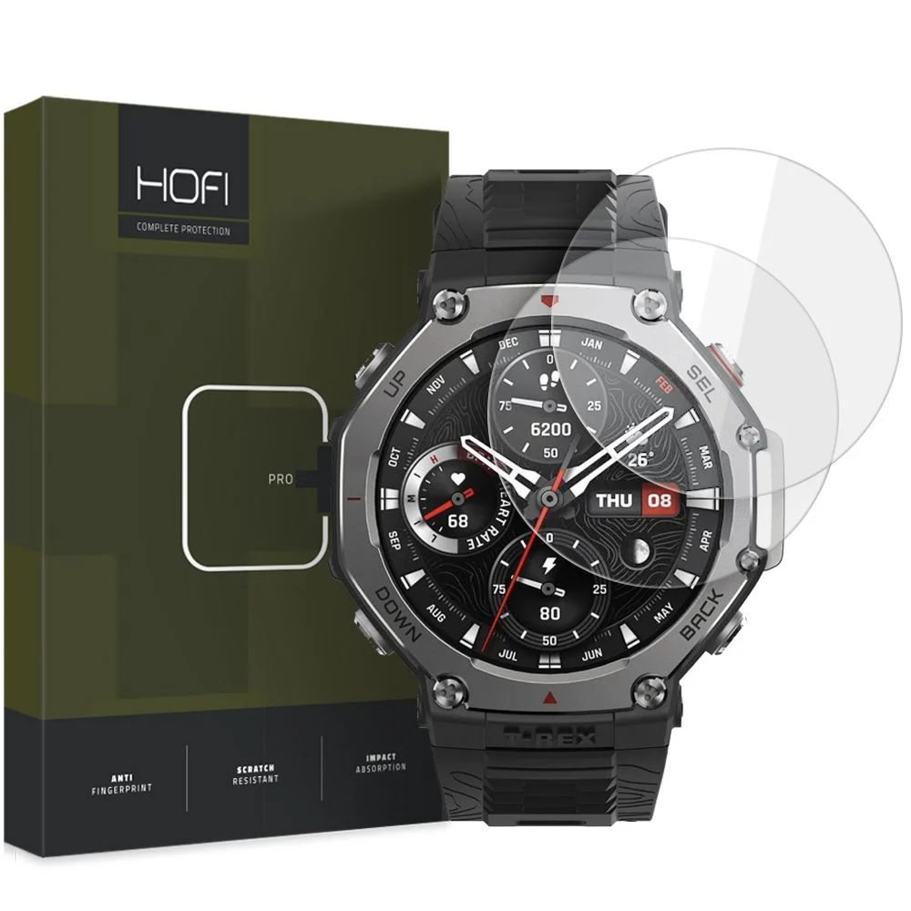 Φωτογραφία προϊόντος: Hofi Glass Pro+ Tempered Glass 2-Pack Amazfit T-Rex 3 Clear