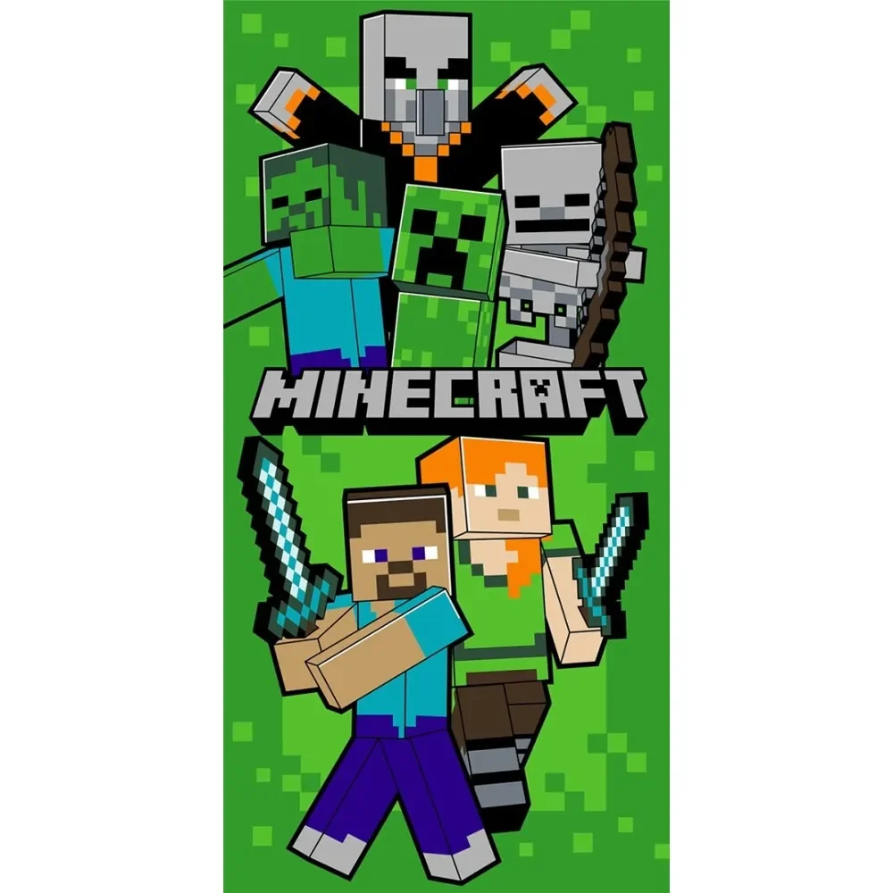 Φωτογραφία προϊόντος: BOREA Πετσέτα Θαλάσσης Microfiber Minecraft Green