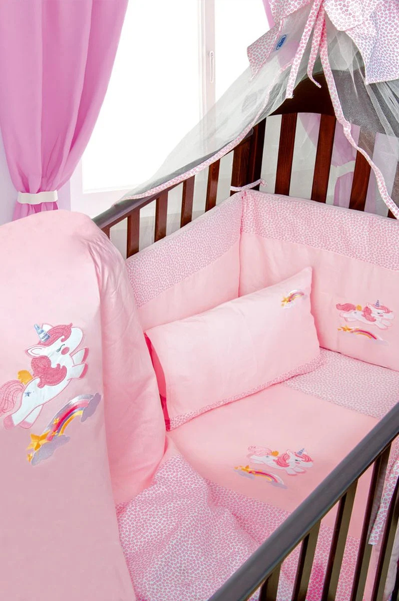 Φωτογραφία προϊόντος: DIMcol ΚΟΥΝΟΥΠΙΕΡΑ bebe UNICORN 41 160X490 ΡΟΖ Cotton 100%
