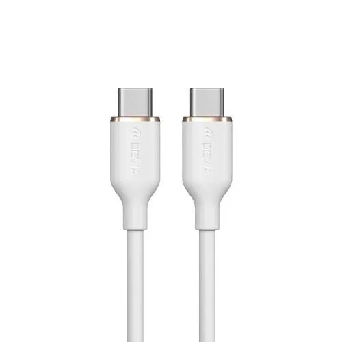 Φωτογραφία προϊόντος: Καλώδιο Σύνδεσης USB 2.0 Devia EC632 USB C σε USB C PD 60W 1.2m Jelly Λευκό N62860