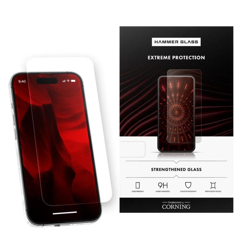 Φωτογραφία προϊόντος: Tempered Glass Hammer Glass Apple iPhone 14 Pro Max Corning (1 τεμ.) N70165