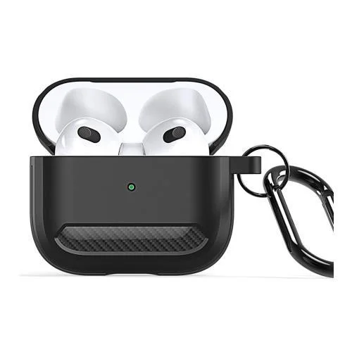 Φωτογραφία προϊόντος: Θήκη TPU Dux Ducis PECB Apple AirPods 3 με Γάντζο Μαύρο N64691