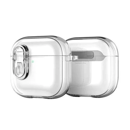 Φωτογραφία προϊόντος: Θήκη TPU & PC Dux Ducis PECL Apple AirPods 4 με Γάντζο Διάφανο N66663
