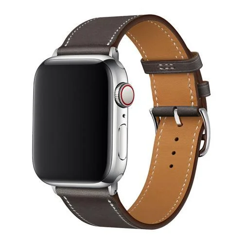Φωτογραφία προϊόντος: Λουράκι Devia Elegant PU Leather Apple Watch (38/ 40/ 41/ 42mm) Taupe N62139