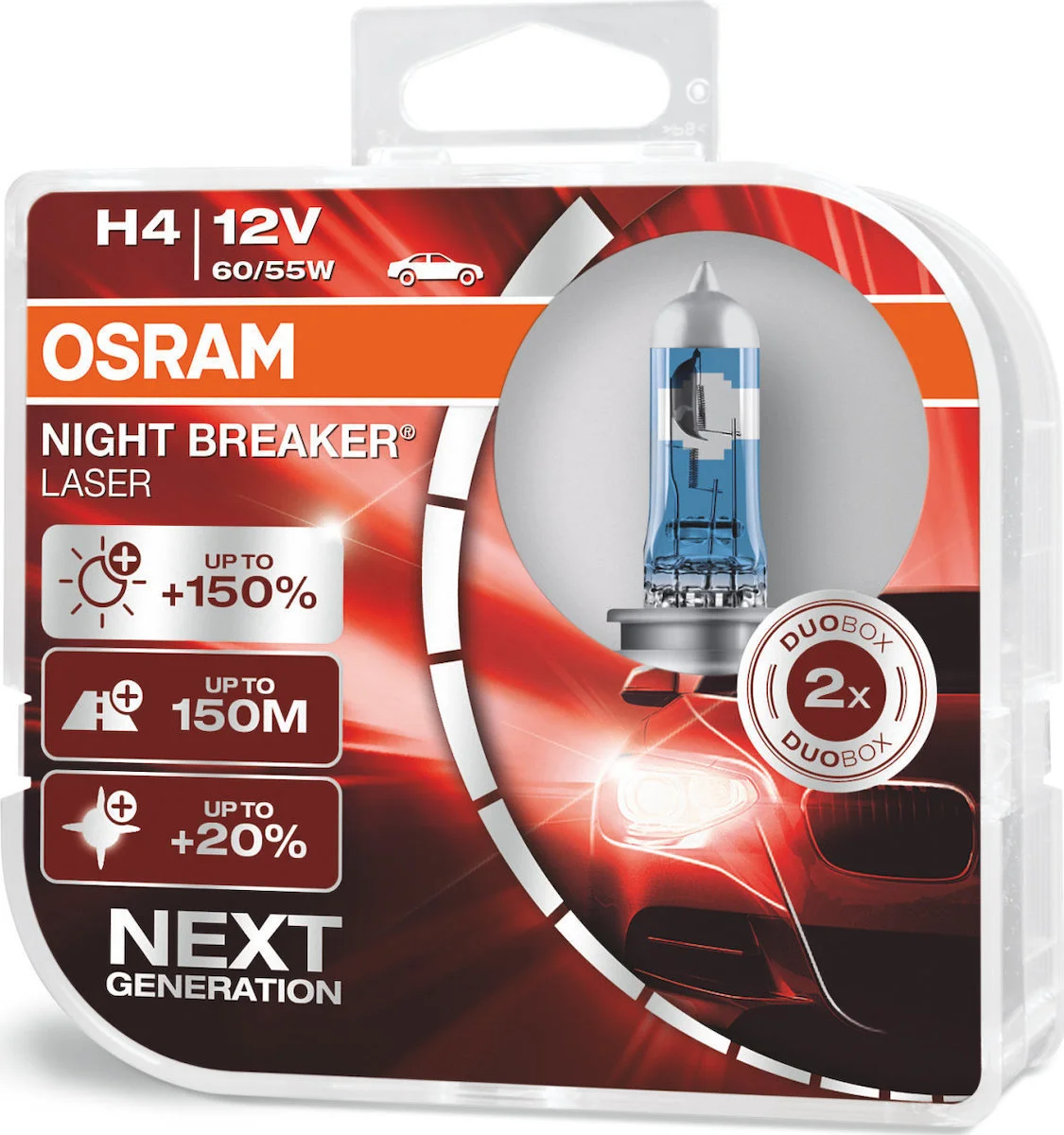 Φωτογραφία προϊόντος: OSRAM NIGHT BREAKER LASER H4 60/55W +150% 2TMX