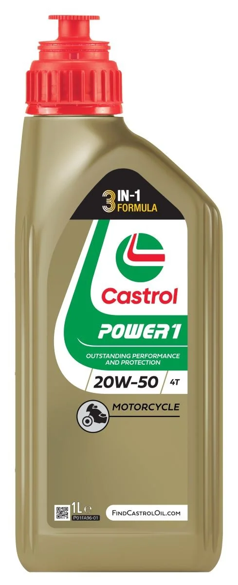 Φωτογραφία προϊόντος: ΛΑΔΙ ΜΟΤΟΣΥΚΛΕΤΑΣ CASTROL POWER 1 4T 20W50 1lt