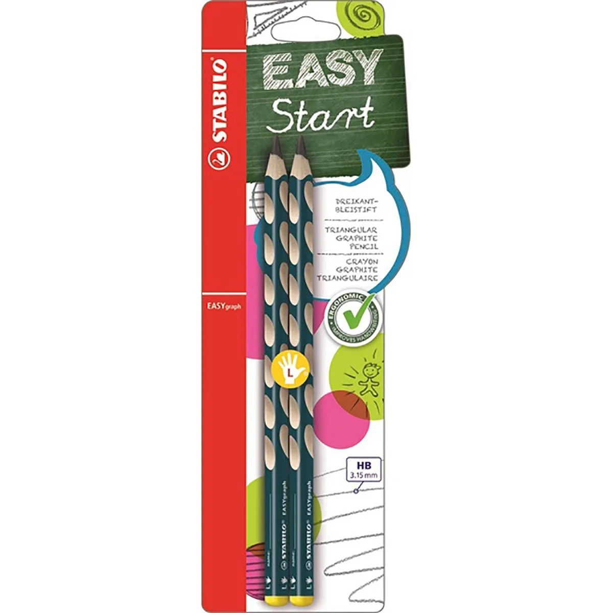 Φωτογραφία προϊόντος: BL STABILO ΜΟΛΥΒΙ EASYgraph 2 ΤΕΜ Left
