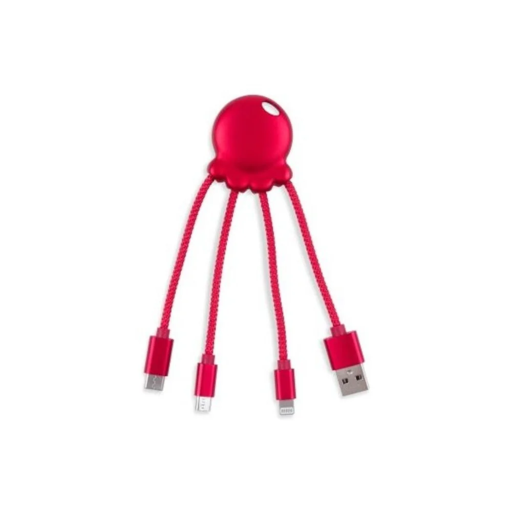 Φωτογραφία προϊόντος: XP61040.15BO XOOPAR OCTOPUS MULTI USB CABLE RED