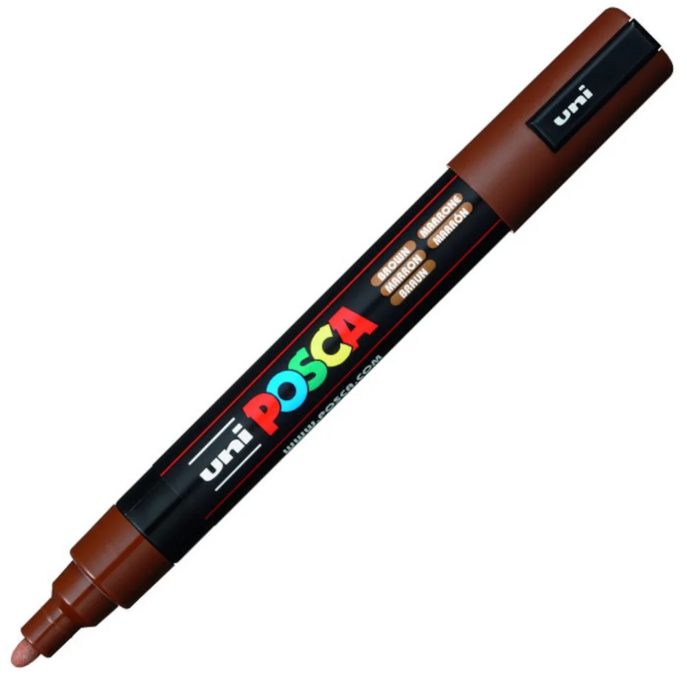 Φωτογραφία προϊόντος: Uni-Posca Μαρκαδόρος Posca PC-5M Brown Uni-Ball