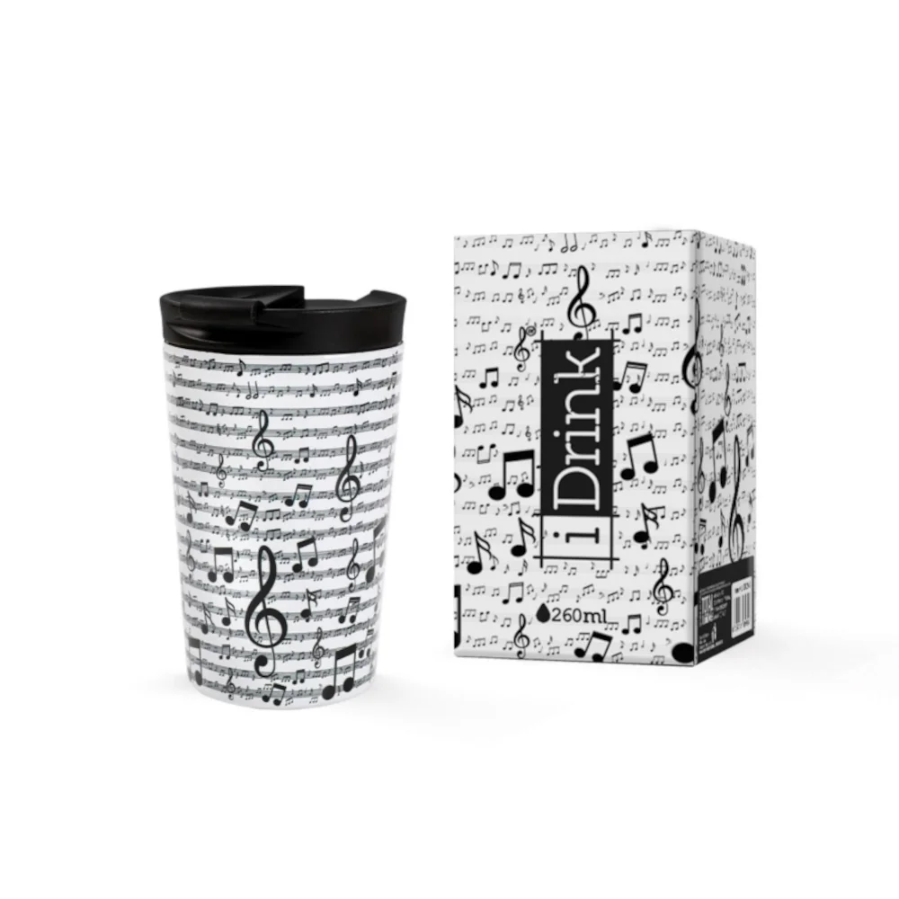 Φωτογραφία προϊόντος: TOTAL GIFT ID0245 ΚΟΥΠΑ i DRINK TRAVEL MUG 260ml MUSIC