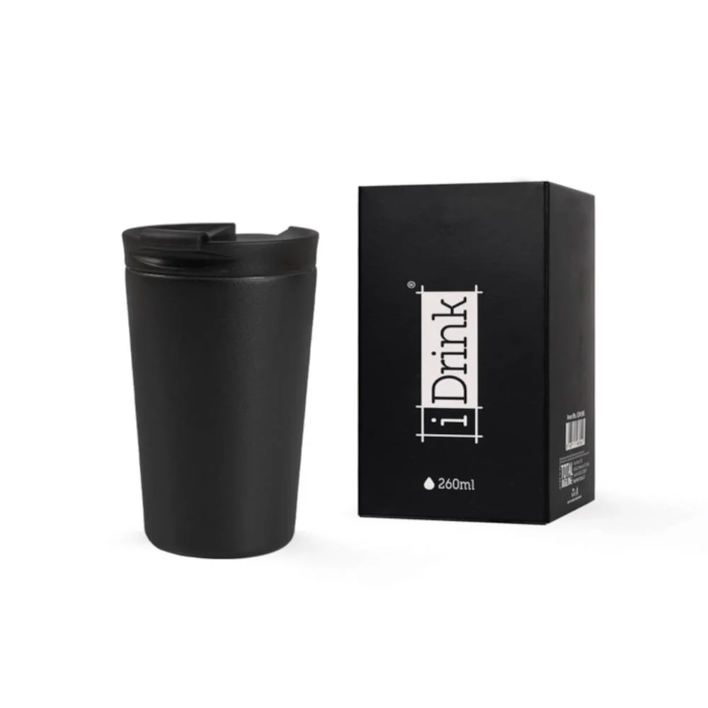 Φωτογραφία προϊόντος: TOTAL GIFT ΚΟΥΠΑ i DRINK ID0235 TRAVEL MUG 260ml BLACK