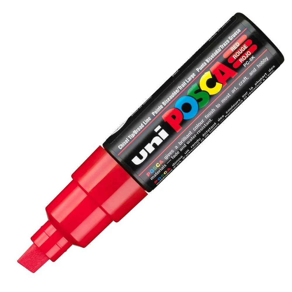 Φωτογραφία προϊόντος: Uni-Posca Μαρκαδόρος Posca PC-8K Red Uni-Ball
