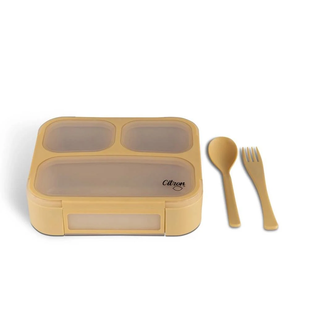 Φωτογραφία προϊόντος: Citron 96878 Microwavable Lunchbox With Fork And Spoon - Yellow