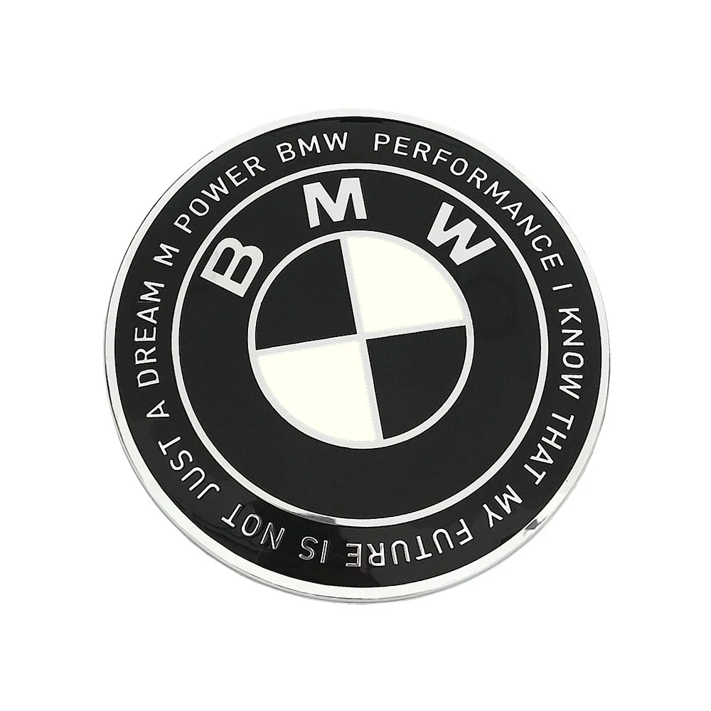 Φωτογραφία προϊόντος: OEM Σήμα καπό BMW 74mm M Performance 50th anniversary Black 1τμχ