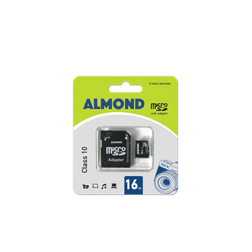 Φωτογραφία προϊόντος: ALMOND ΜΝΗΜΗ MICRO SDHC ΜΕ ΑΝΤΑΠΤΟΡΑ MSD 16 GB CLASS10
