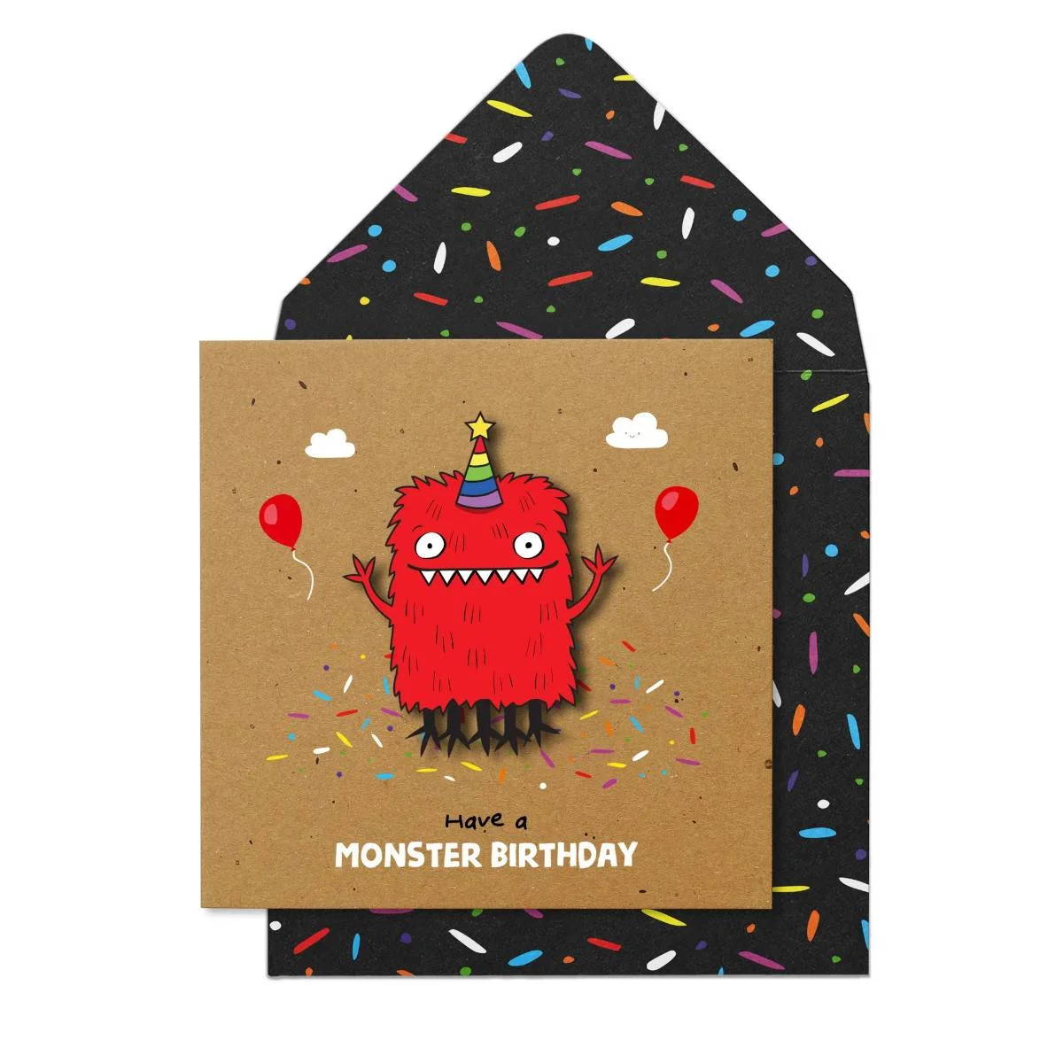 Φωτογραφία προϊόντος: TACHE ΕΥΧΕΤΗΡΙΑ ΚΑΡΤΑ "HAVE A MONSTER BIRTHDAY"