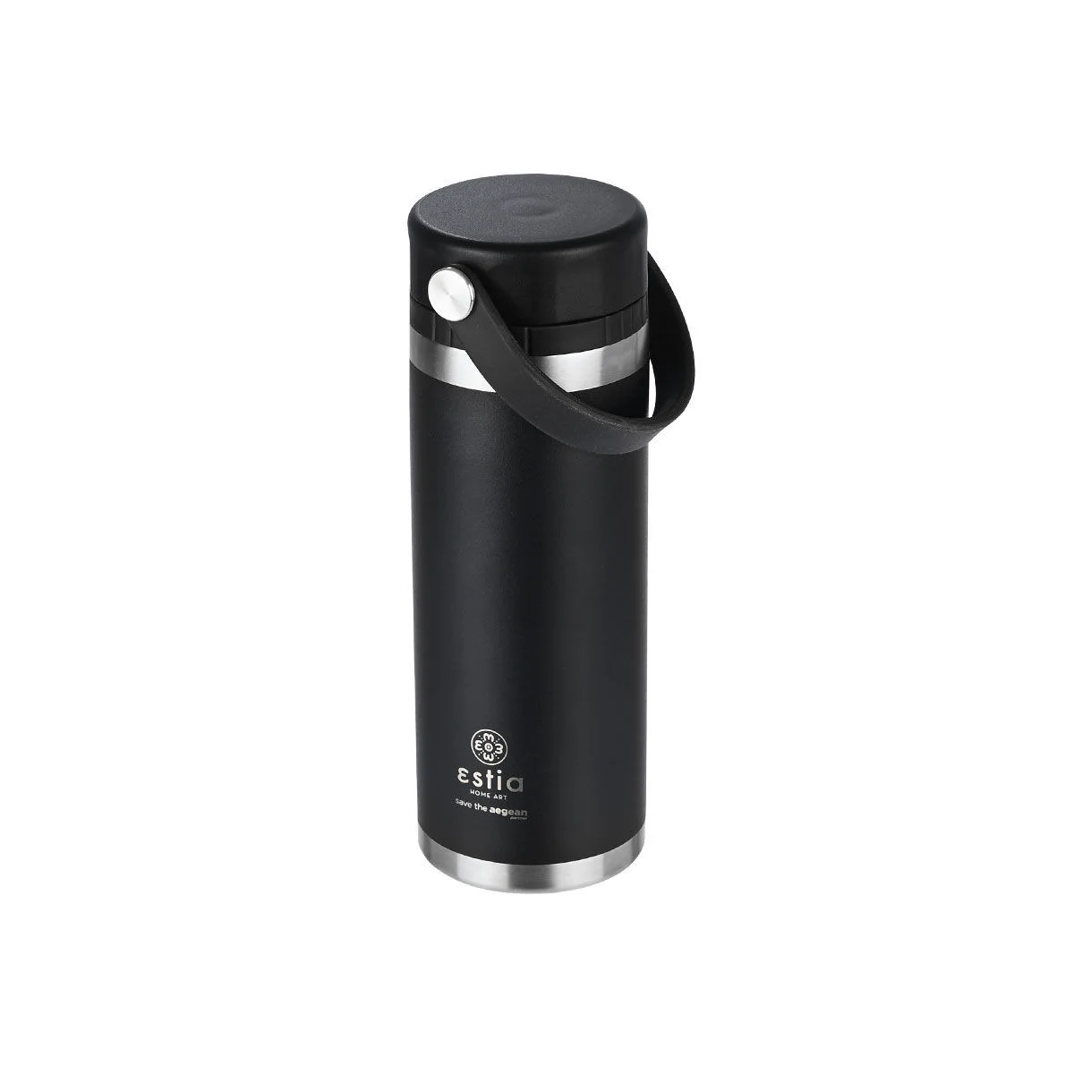 Φωτογραφία προϊόντος: estia ΘΕΡΜΟΣ TRAVEL CHUG SAVE THE AEGEAN 500ml MIDNIGHT BLACK
