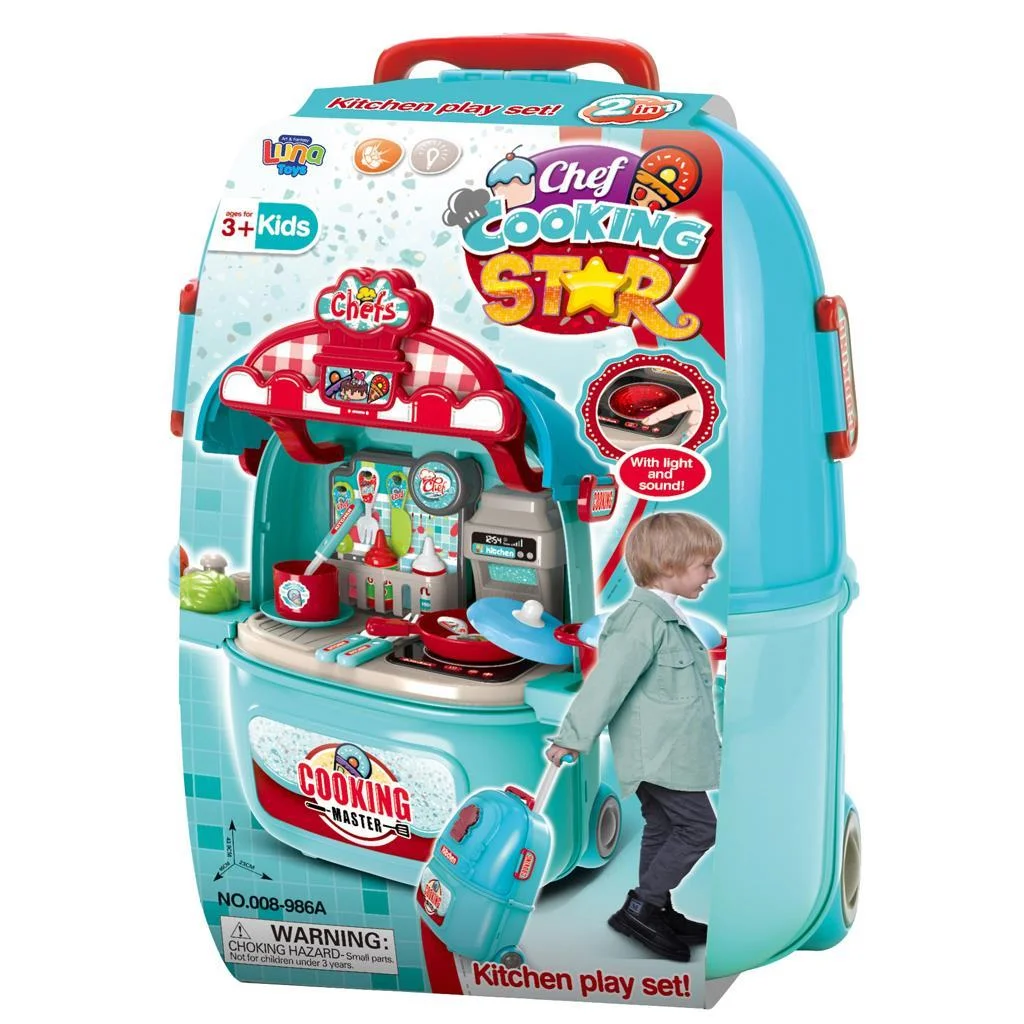 Φωτογραφία προϊόντος: Luna Toys ΒΑΛΙΤΣΑΚΙ ΚΟΥΖΙΝΙΚΩΝ ΜΕ ΗΧΟ ΚΑΙ ΦΩΣ 27X16,5X36ΕΚ LUNA