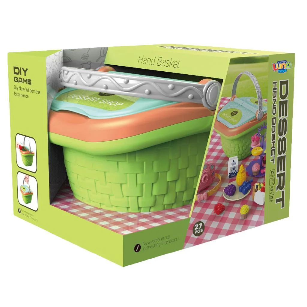Φωτογραφία προϊόντος: Luna Toys Βαλιτσάκι Πικ Νικ Σετ Κουζινικά 23x20x18cm Πράσινο Luna