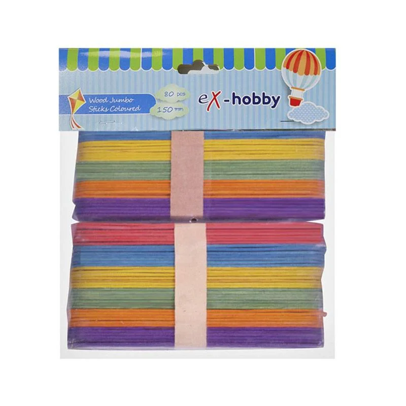 Φωτογραφία προϊόντος: eX-hobby 401474 ΞΥΛΑΚΙΑ EXAS PAPER 15CM ΧΡΩΜΑΤΙΣΤΑ ASSORT 80ΤΕΜ