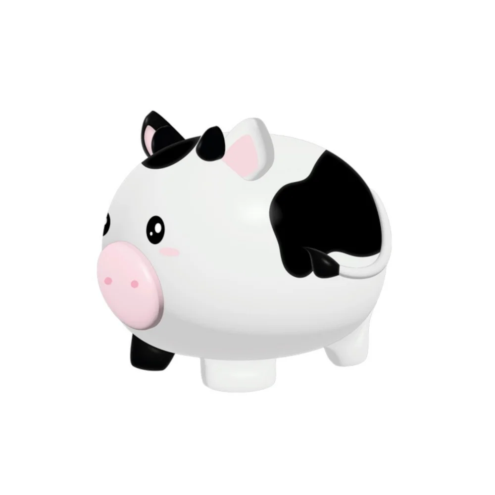 Φωτογραφία προϊόντος: Κουμπαράς Cow Πλαστικός i-Total 18x15x16cm Λευκός