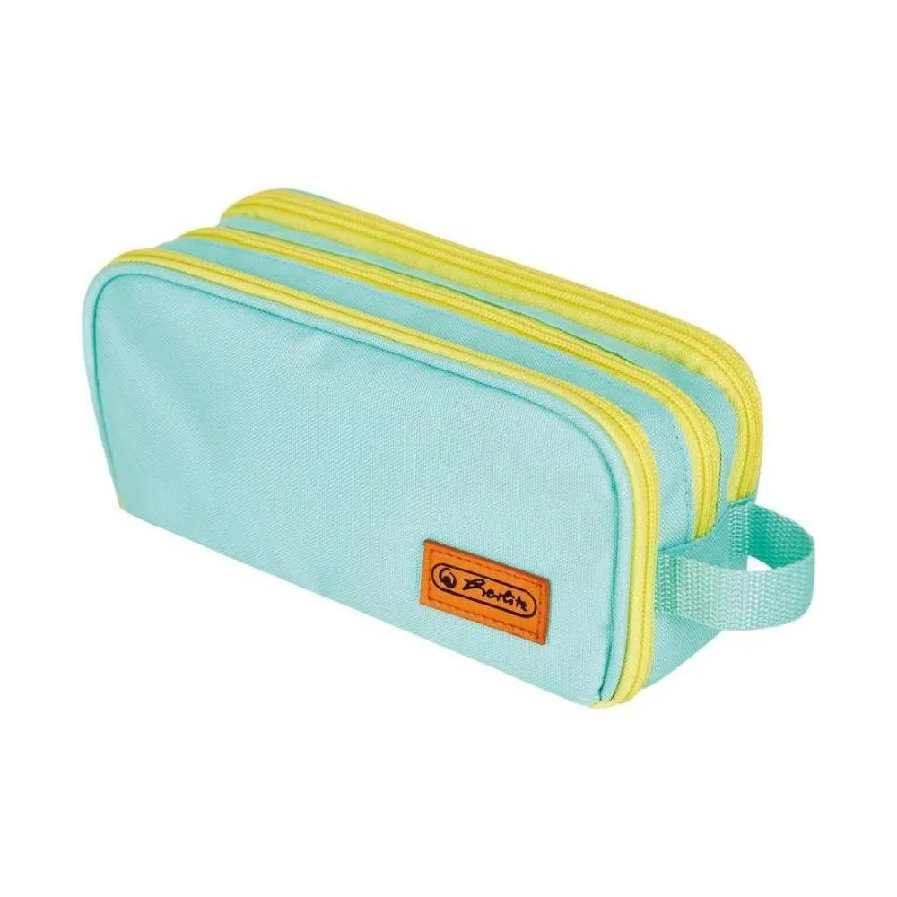 Φωτογραφία προϊόντος: Herlitz Κασετίνα Διπλή Neon Mint Yellow 23,5x11cm