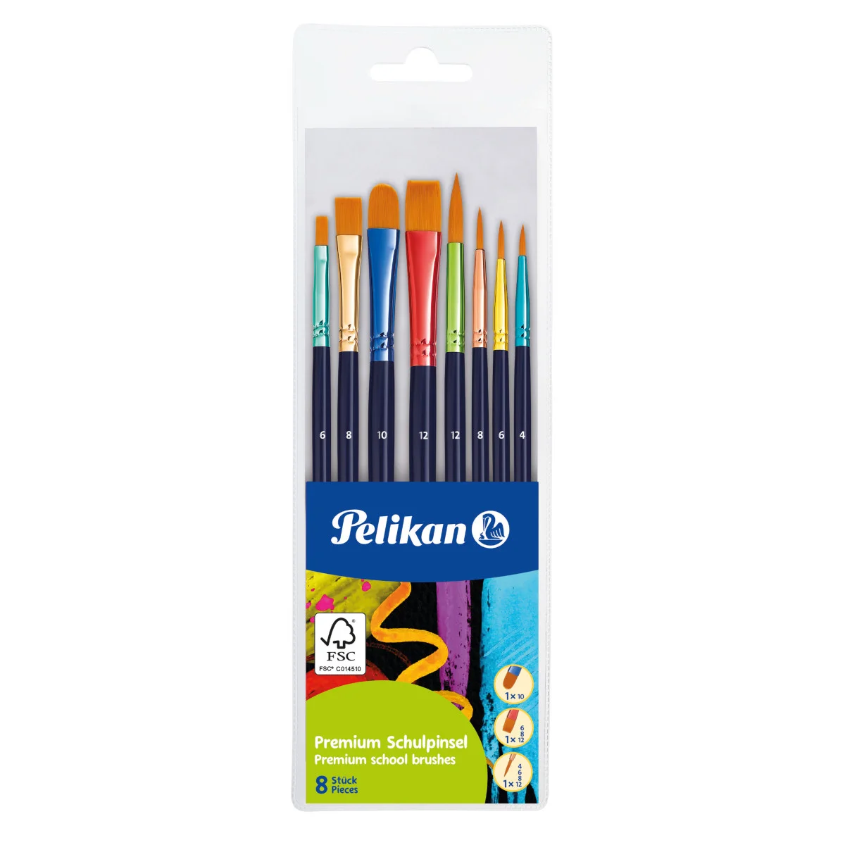 Φωτογραφία προϊόντος: Pelikan Set brushes Premium with 8 piece