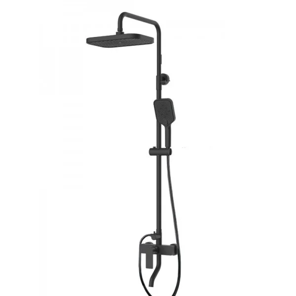 Φωτογραφία προϊόντος: KLS Atena Black Matt 690650AMB Στήλη Ντους Με Μπαταρία