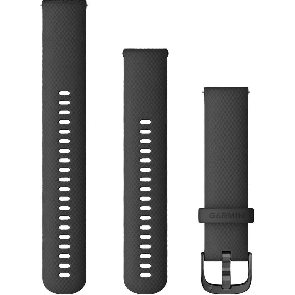 Φωτογραφία προϊόντος: GR Garmin Quick Release 20mm Silicone Band Black/Slate έως 12 άτοκες δόσεις ή 24 δόσεις