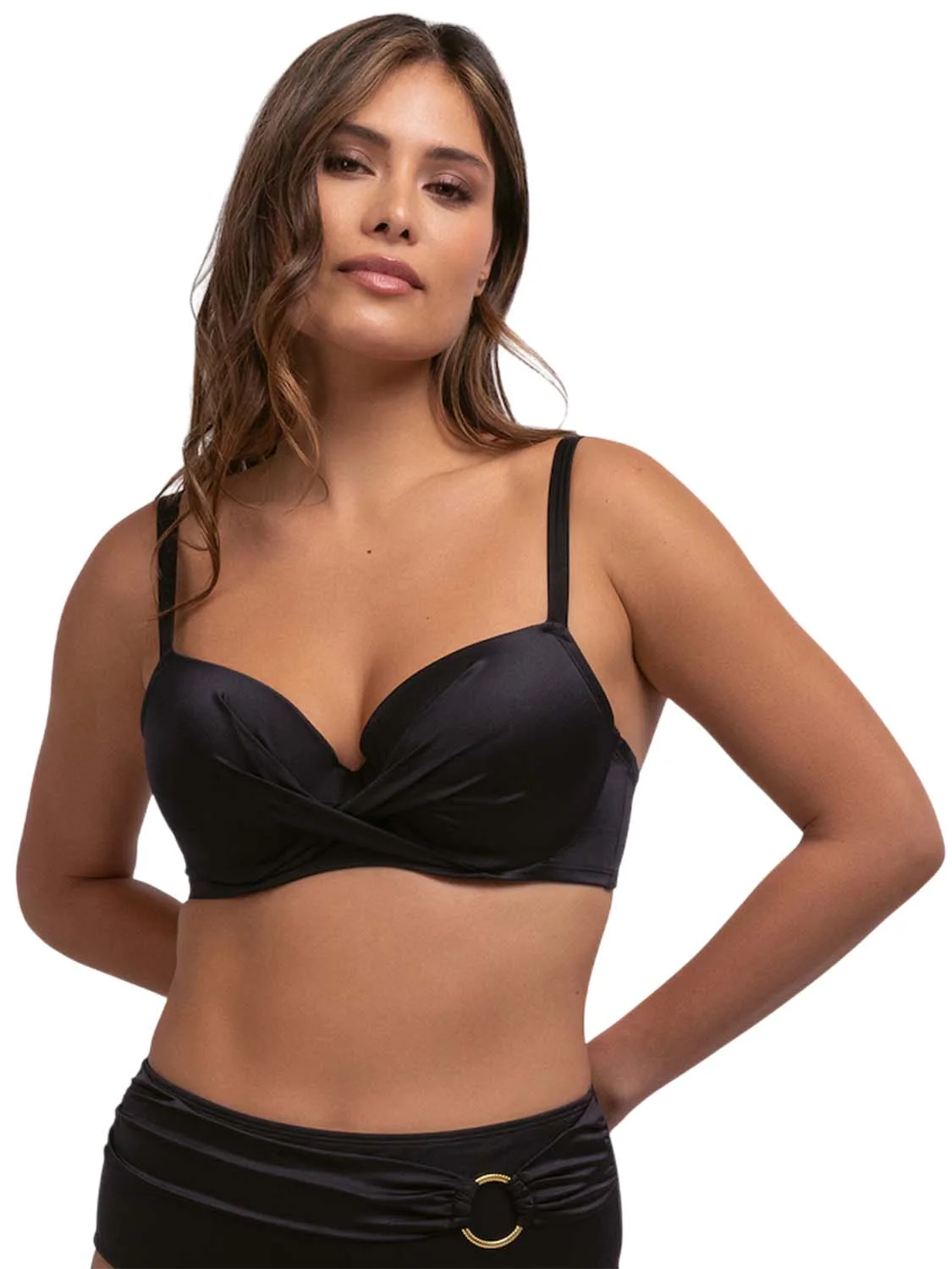 Φωτογραφία προϊόντος: Γυναικείο μαγιό bikini top με ελαφριά ενίσχυση 626 DORINA AZORES BIKINI TOP D001907MI010-BK0001 - Μαύρο