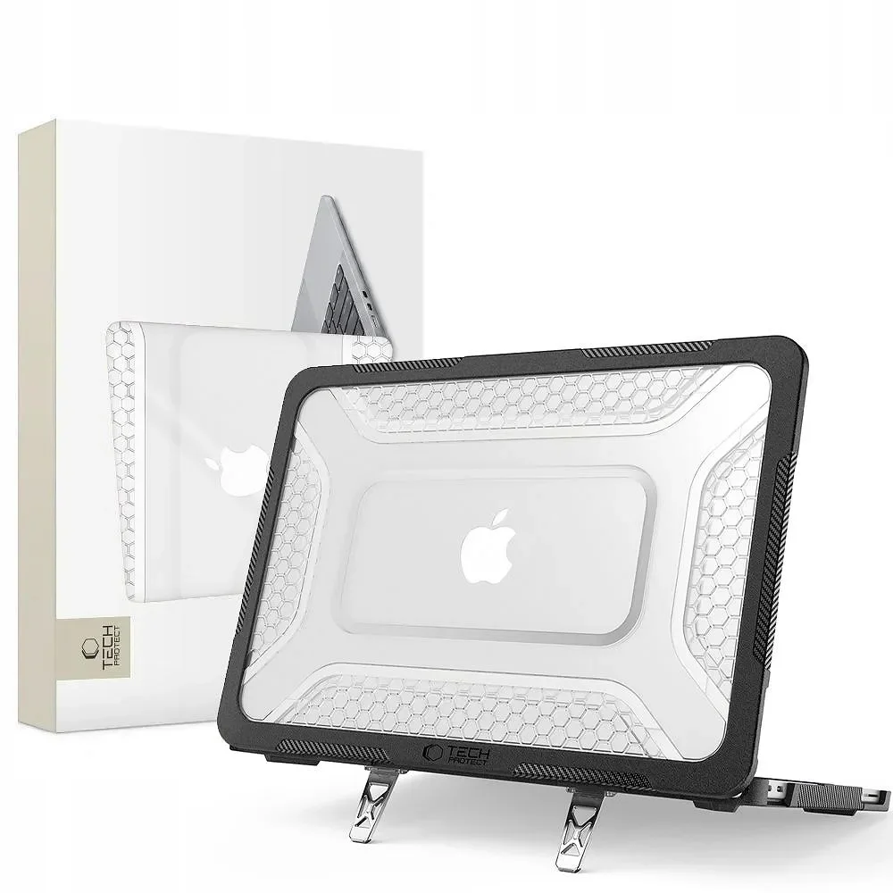 Φωτογραφία προϊόντος: Tech-Protect Tech‑Protect Θήκη Kevlar Pro MacBook Neo 13 2026 Matte Black/Clear