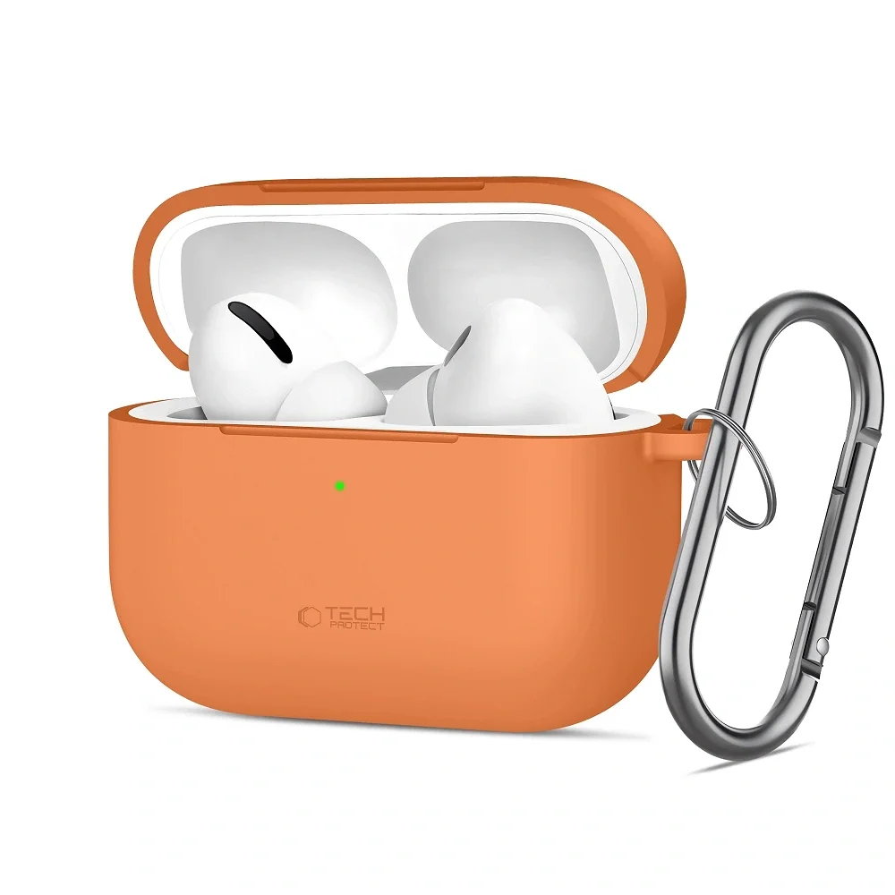Φωτογραφία προϊόντος: Tech-Protect Θήκη Σιλκόνης Hook Apple AirPods Pro 3 Cosmic Orange