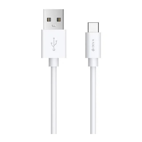Φωτογραφία προϊόντος: Καλώδιο Σύνδεσης USB 2.0 Devia EC066 USB A σε USB C 10.5W 2m Smart Λευκό N58972