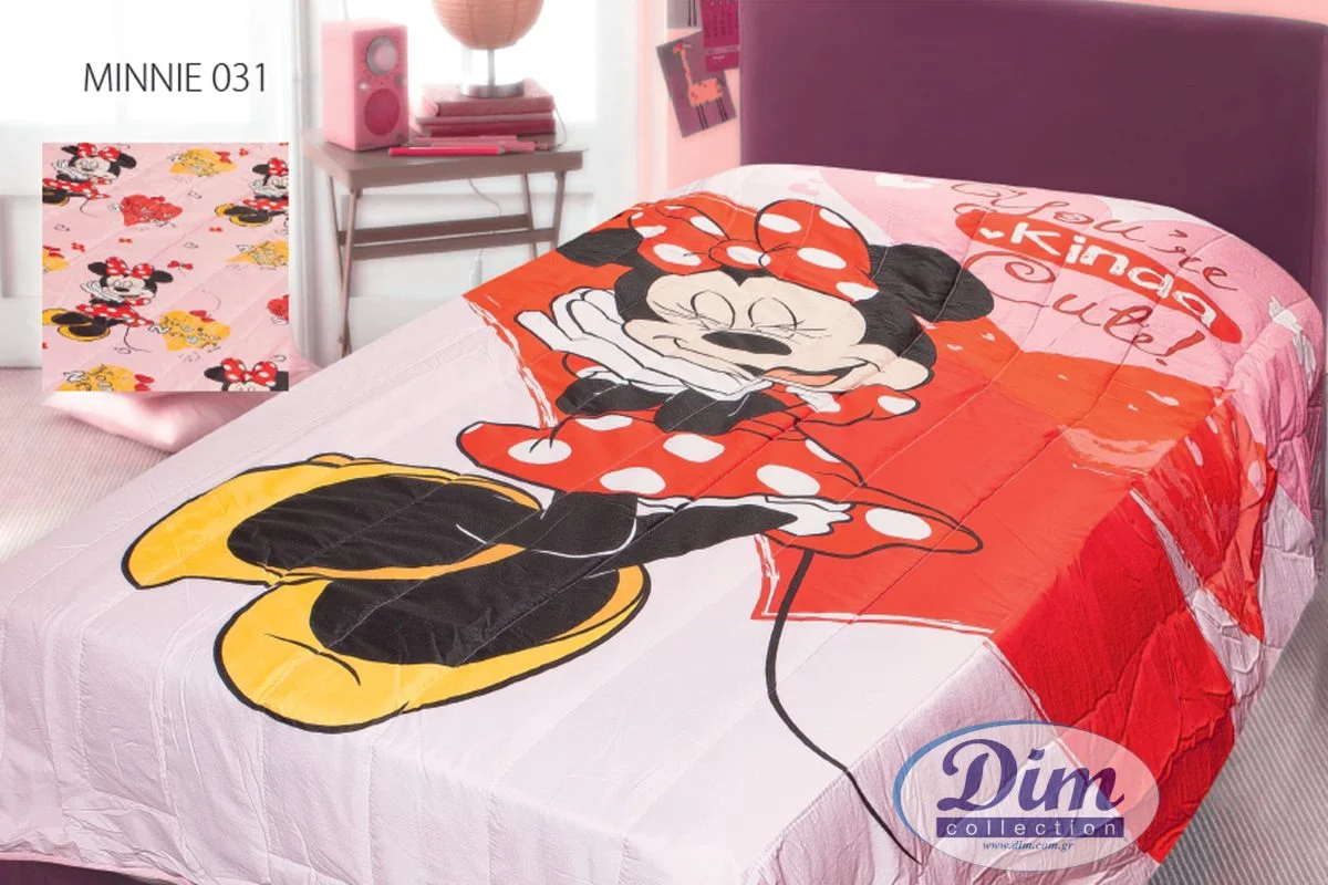 Φωτογραφία προϊόντος: DISNEY DIMcol ΠΑΠΛΩΜΑ DISNEY MINNIE 31 160X250 Digital Print Microfiber 100%