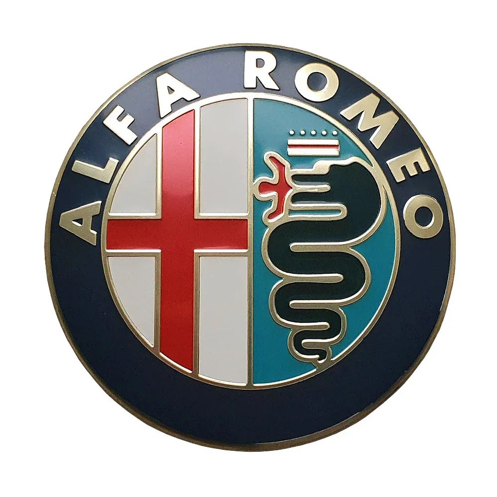 Φωτογραφία προϊόντος: OEM Αυτοκόλλητο σήμα Alfa Romeo καπό - πορτ μπαγκάζ 74mm